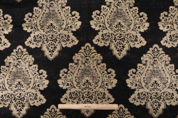Click for Maharani Printed Drapery Fabric in Caviar  Maharani Printed Drapery Fabric in Caviar