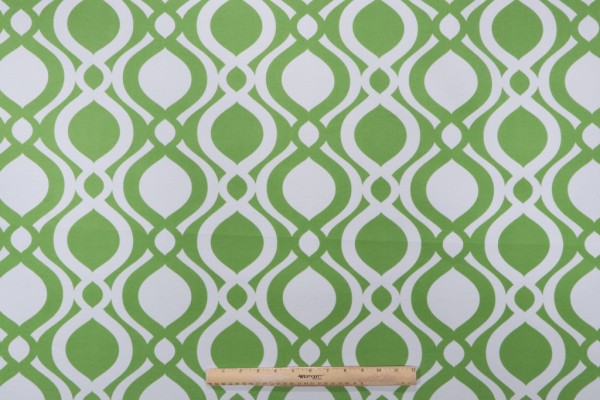 Sample of Terrasol - Ellipsis Printed Polyester Outdoor Fabric in Grass 