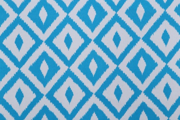 Terrasol - Aztec Printed Polyester Outdoor Fabric in Hawaiian Ocean 