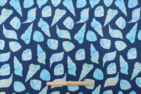 Terrasol - Maho Printed Polyester Outdoor Fabric in Royale 