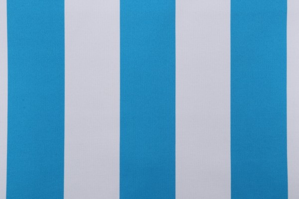 Terrasol - Awning Stripe Printed Polyester Outdoor Fabric in Hawaiian Ocean 