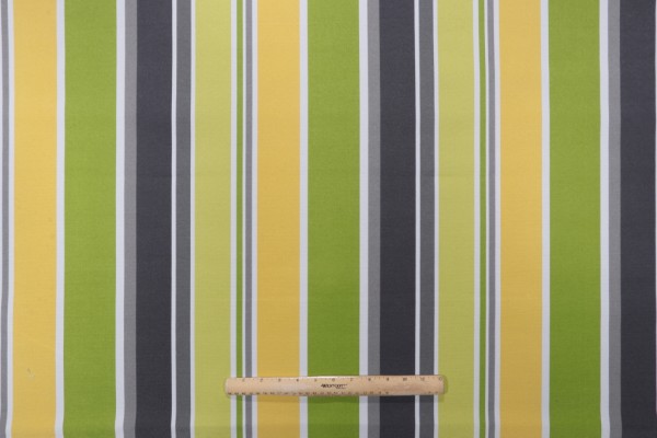 Terrasol - Lagos Stripe Printed Polyester Outdoor Fabric in Limelight 