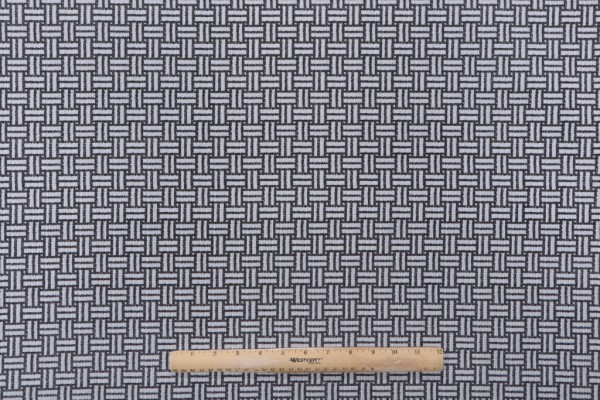 Terrasol - Breezeway Printed Polyester Outdoor Fabric in Onyx 