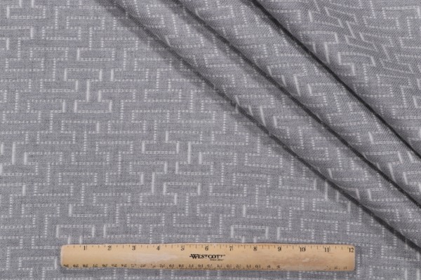 Lahaina Woven Matelasse Upholstery Fabric in Smoke