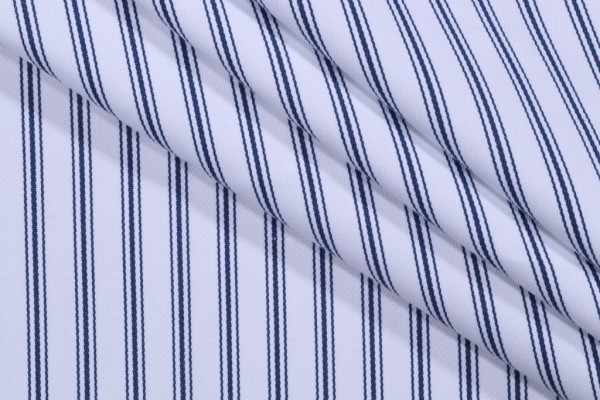 Click for Terrasol - Folly Ticking Woven Solution Dyed Acrylic Outdoor Fabric in Marine  Terrasol - Folly Ticking Woven Solution Dyed Acrylic Outdoor Fabric in Marine