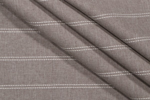 Terrasol - Nassau Stripe Woven Solution Dyed Acrylic Outdoor Fabric in Oyster 