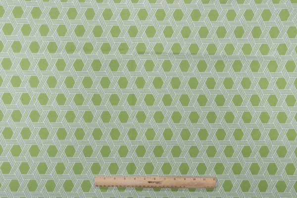 Sample of Lillian August Home Bianca Woven Solution Dyed Acrylic Outdoor Fabric in Kiwi for Terrasol 
