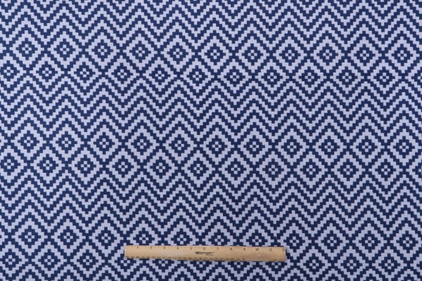 Lillian August Home Marina Woven Solution Dyed Acrylic Outdoor Fabric in Marine for Terrasol 