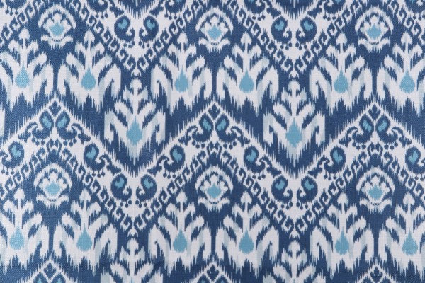 Musa Printed Drapery Fabric in Pool