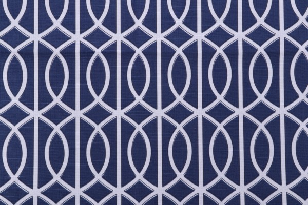 Robert Allen Bella Porte Printed Cotton Drapery Fabric in Twilight 