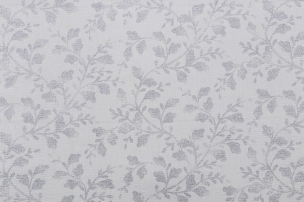 Sample of HGTV Home Intertwined Printed Cotton Drapery Fabric in Zinc 