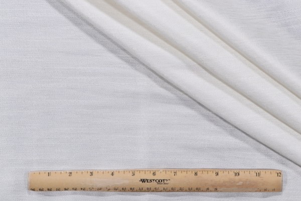 Braemore Santorini Woven Drapery Fabric in Crystal 