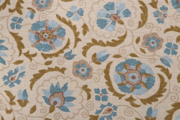 Click for 4.63 Yards Jaclyn Smith Home JSP078 Printed Linen Blend Drapery Fabric in Robin's Nest for Trend Jaclyn Smith Home JSP078 Printed Linen Blend Drapery Fabric in Robin's Nest for Trend