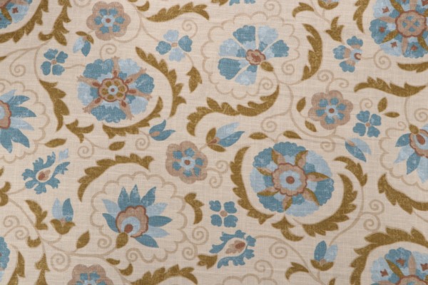 Click for 5.5 Yards Jaclyn Smith Home JSP078 Printed Linen Blend Drapery Fabric in Robin's Nest for Trend Jaclyn Smith Home JSP078 Printed Linen Blend Drapery Fabric in Robin's Nest for Trend