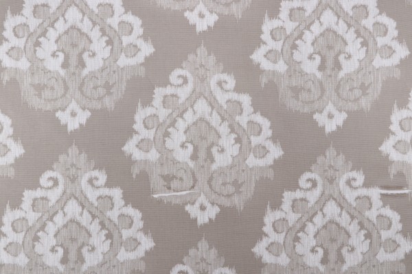 Purdue Printed Cotton Drapery Fabric in Dove
