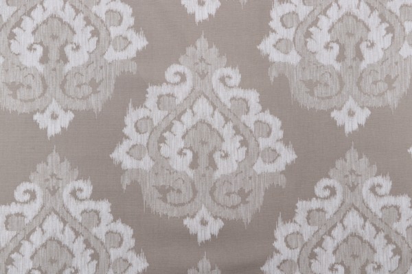 Purdue Printed Cotton Drapery Fabric in Dove