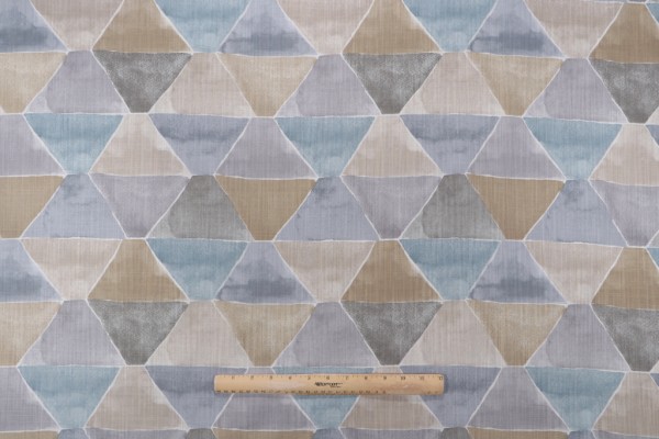 Golding A New Angle Printed Cotton Drapery Fabric in Mineral