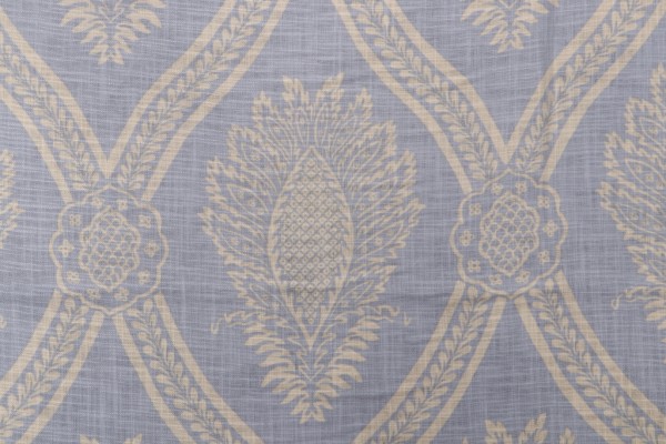 Click for 3.75 Yards Jaclyn Smith Home JSP007 Printed Linen Blend Drapery Fabric in Cornflower for Fabricut Jaclyn Smith Home JSP007 Printed Linen Blend Drapery Fabric in Cornflower for Fabricut