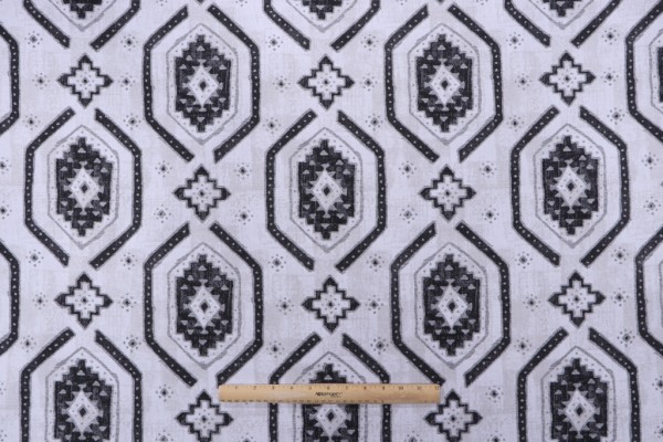 Click for 4.38 Yards Magnolia Home Kente Printed Cotton Drapery Fabric in Ebony Magnolia Home Kente Printed Cotton Drapery Fabric in Ebony