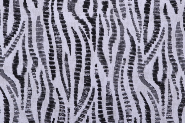 Magnolia Home Kudu Printed Cotton Drapery Fabric in Ebony
