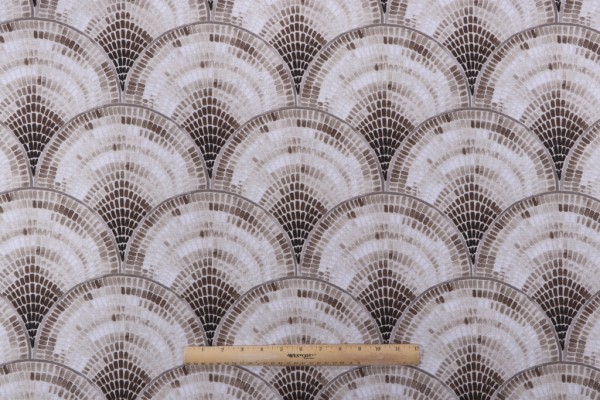 Covington Coquillage Printed Cotton Drapery Fabric in 671-Tigers Eye