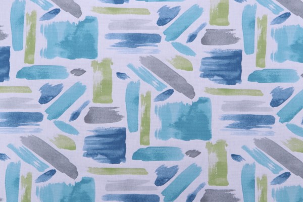 Covington London Printed Cotton Drapery Fabric in 24-Seaglass