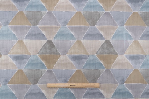 Golding A New Angle Printed Cotton Drapery Fabric in Mineral