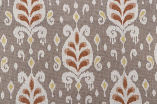 Charlotte Moss Bimini Printed Drapery Fabric in Flax for Fabricut