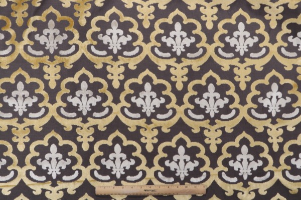 Merrill Velvet Upholstery Fabric in Sterling