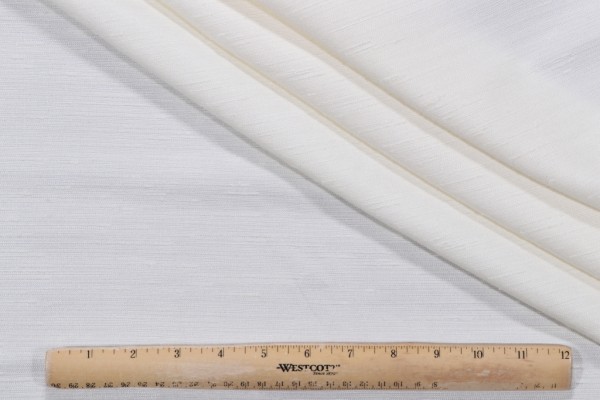 Semi Sheer Woven Drapery Fabric in Ivory