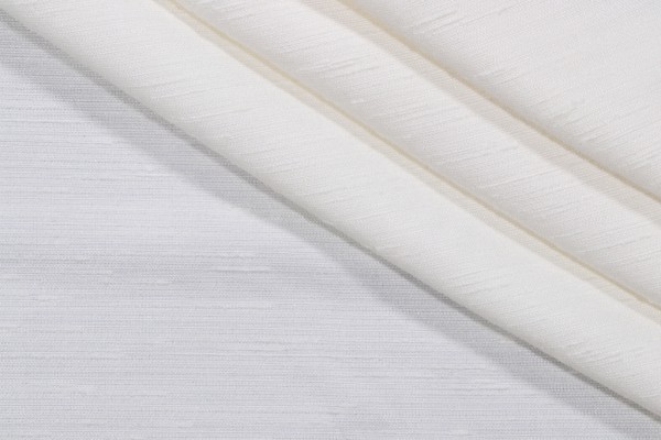 Semi Sheer Woven Drapery Fabric in Ivory