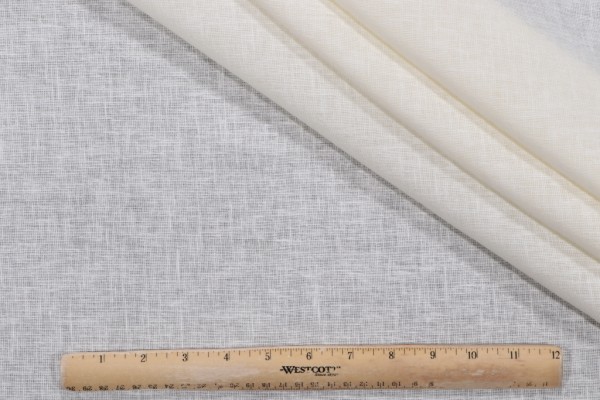 Click for 1.1 Yards Poly Semi Sheer Drapery Fabric in Ivory Poly Semi Sheer Drapery Fabric in Ivory