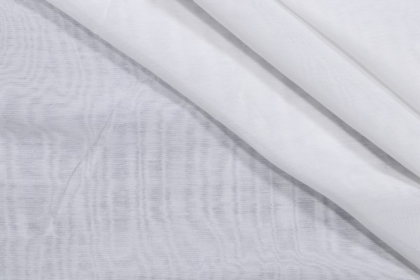 Click for 1.7 Yards Semi Sheer Polyester Voile Drapery Fabric in White Semi Sheer Polyester Voile Drapery Fabric in White