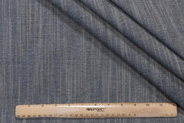Strie Woven Decorator Fabric in Teal/Beige