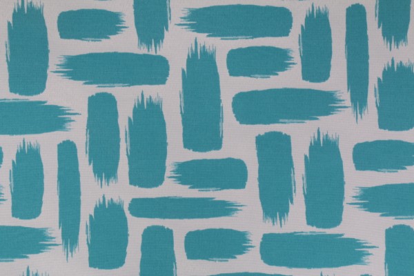 Richloom Baja Printed Polyester Outdoor Fabric in Turquoise