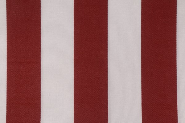 Covington Polo Stripe Woven Outdoor Fabric in 343 Lobster