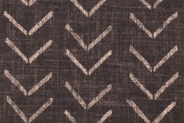 PK Lifestyles Bogolan Sky Printed Cotton Blend Drapery Fabric in Ebony