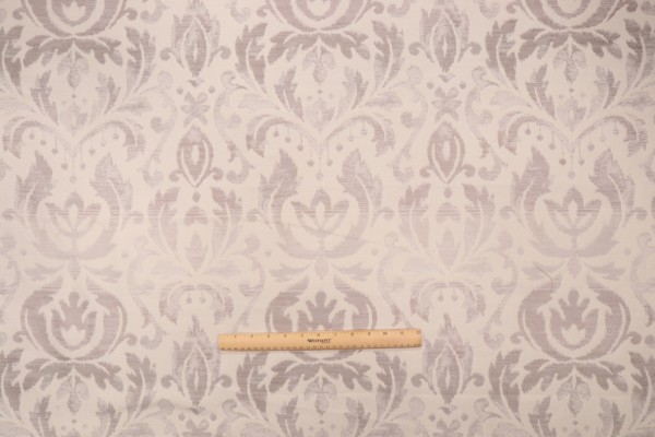 TFA Thrall Damask Tapestry Upholstery Fabric in Pearl