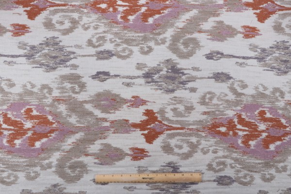 Sandorley Woven Upholstery Fabric in Spiced Coral