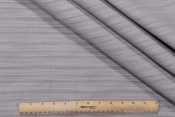 Perennials Ribbed Stripe Solution Dyed Acrylic Outdoor Fabric Platinum