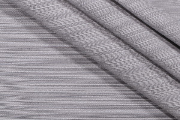 Perennials Ribbed Stripe Solution Dyed Acrylic Outdoor Fabric Platinum