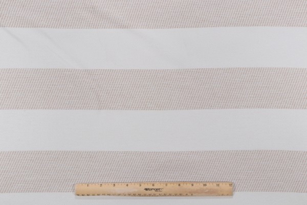 Bella Dura Soho Stripe Woven Olefin Outdoor Fabric in Sand