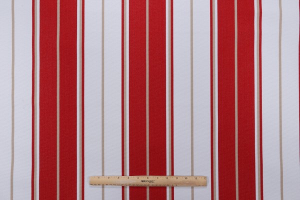 Bella Dura Summertide Woven Olefin Outdoor Fabric in Red Coral