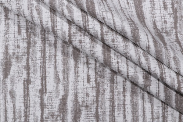 Sunbrella Ikat Stripe Solution Dyed Acrylic Outdoor Fabric in Platinum