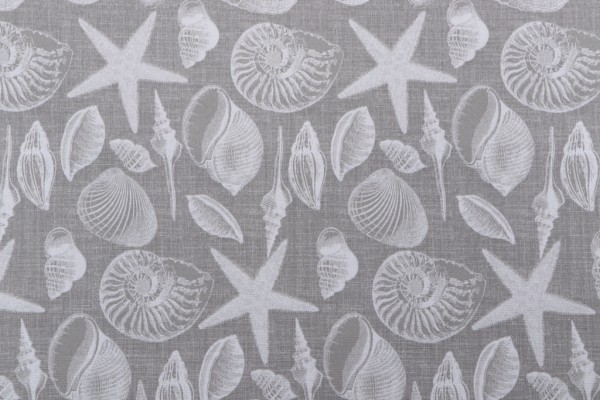 Bryant Shore Printed Poly Outdoor Fabric in Platinum