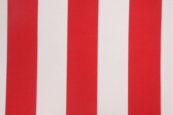 Richloom Cabana Stripe Printed Poly Outdoor Fabric in Red