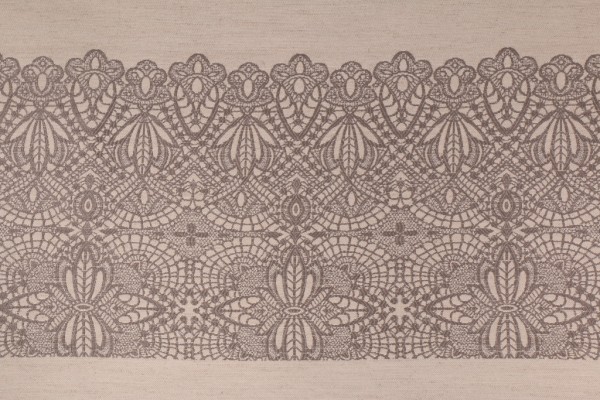 RA Lace Stripe Upholstery Fabric in Slate