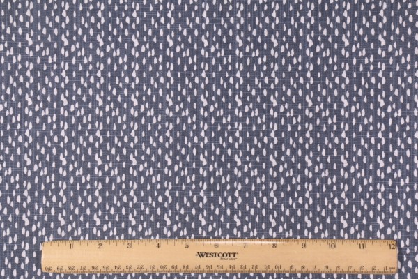 Premier Prints Riverbed - Slub Canvas Printed Cotton Drapery Fabric in Cello Blue