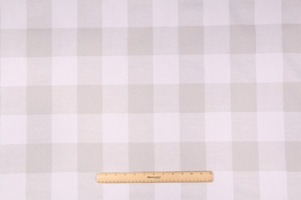 Premier Prints Anderson Printed Cotton Drapery Fabric in French Grey