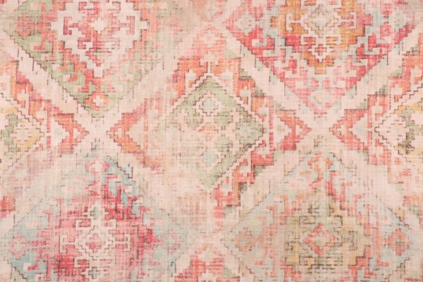 PK Lifestyles Omari Tapestry Printed Velour Decorator Fabric in Ginger